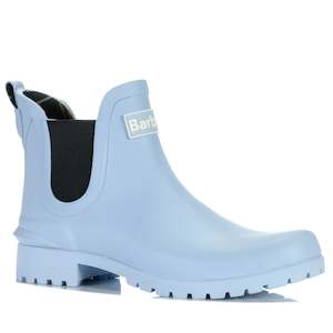 Womens Boots: Barbour Wilton Chelsea Wellingtons Breeze Blue