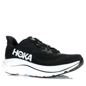 Hoka: Hoka Clifton 10 Wide (2E) Black/White