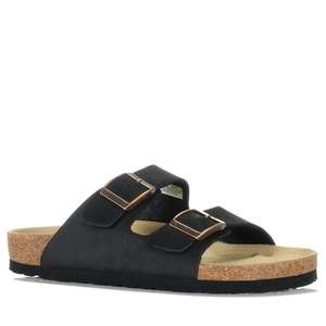 Womens Sandals: Neckermann N2718 Black Leather