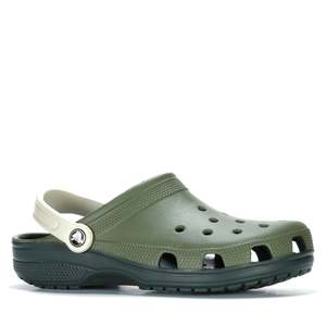 Mens Sandals: Crocs Classic Retro Sport Clog Army Green