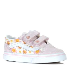 Toddler Shoes: Vans Old Skool V Sunshine Flower Pastel Pink