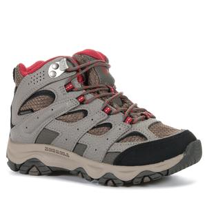 Youth Boots: Merrell Moab 3 Mid Waterproof Kids Boulder Red