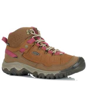 Womens Wide Fit Running Walking: Keen Targhee IV Mid WP Bison/Beaujolais