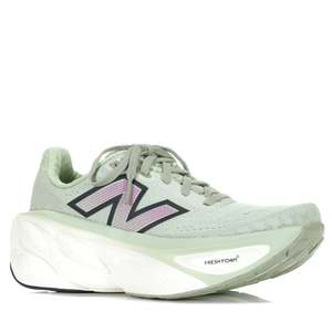 Womens Wide Fit Running Walking: New Balance Fresh Foam X More v5 B Width WMORLM5 Green/Pink