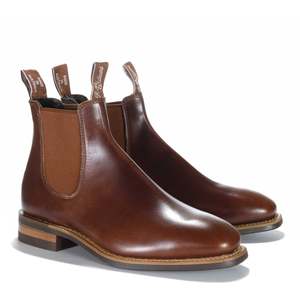 R.M. Williams Comfort Craftsman H Width Mid Brown/Saddle Pull Up