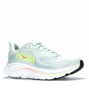 Hoka Clifton 10 (B) Sea Glass/Neon Flame