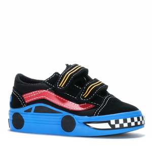 Kids Shoes: Vans Old Skool V Car Black/Blue