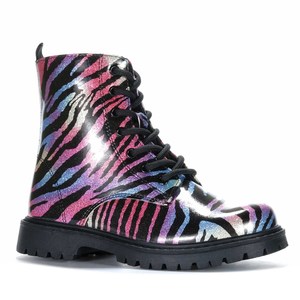 Youth Boots: Grosby Animal Zebra