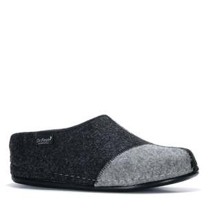 Slippers: Dr Feet Hilda Grey Mix