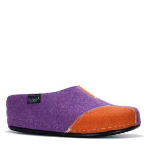 Slippers: Dr Feet Hilda Purple Combo