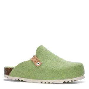 Womens Slippers: Dr Feet Hef Lime