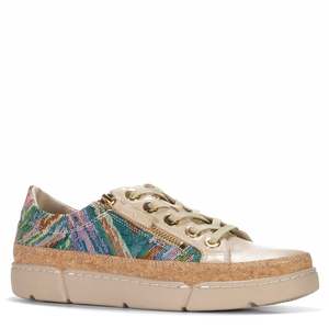 Womens Sneakers: Django & Juliette Torry Camel/Bright Tapestry