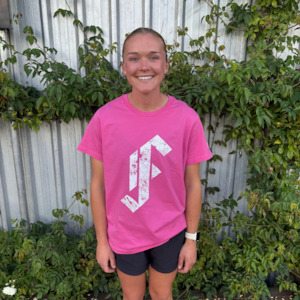 Framingham 'F' Tee Shirt - Pink - Music Helps Charity - Female