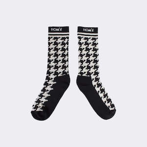 Feet: Houndstooth socks by NOM*d made in Auckland, New Zealand, three sizes