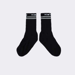 Feet: Striped socks by NOM*d made in Auckland, New Zealand, three sizes