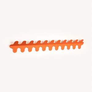 All: Wiggle wall hanger eleven hook by Oddthing made in Auckland, Aotearoa, four colours