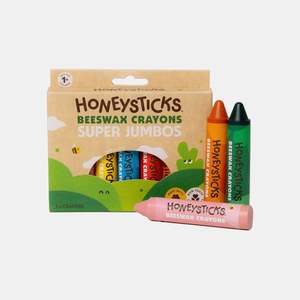 Super jumbo beeswax crayons by Honeysticks made in Auckland, New Zealand