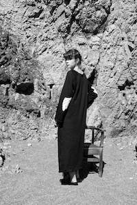 View All: PATCHED WOOL DRESS 003 - BLACK