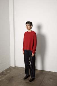 Nimbus Raglan Knit - Poppy Red