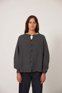Cardigans 1: Garter Loft Cardigan - Shadow Grey