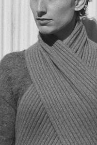 Scarves: Ripple Scarf - Granite