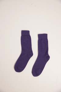 Gifts: Possum Merino Socks - Grape