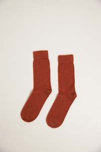 Sibling Socks: Possum Merino Socks - Amber