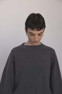 Knits Sweaters: Poet Knit - Shadow Grey