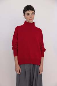 Knits Sweaters: Albers Knit - Cherry