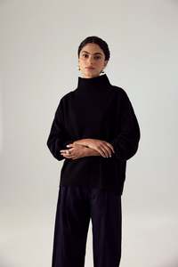 Knits Sweaters: Albers Knit - Black