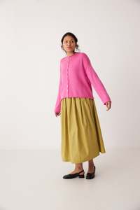 Doll's Reversible Cardigan - Rose Pink