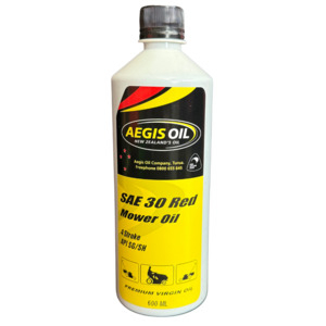 Oils Lubricants: SAE 30 Red Mower Oil 600ml