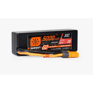 Batteries: Spektrum 5000mAh 3S 11.1V Smart G2 LiPo 30C Hard Case