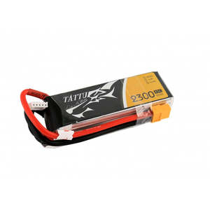 Batteries: Tattu 2300mah 4S 45C XT60 Lipo Battery
