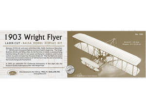 Balsa Models: Guillows 1903 Wright Flyer