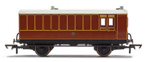 Hornby LB&SCR 4 Wheel Brake Baggage Coach