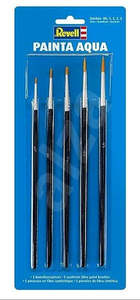 Paint Brushs: Revell Acrylic Paint Brushes - Sizes 00, 1, 2, 3, 5