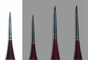 Paint Brushs: Italeri Sable Hair Paint Brush 000