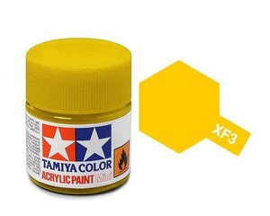 Tamiya Acrylic: Tamiya XF3 Acrylic 10ml Flat Yellow