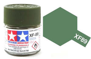 Tamiya Acrylic: Tamiya XF89 Dark Green 2 Acrylic Paint