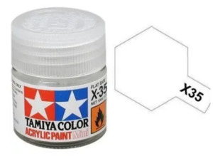 Tamiya Acrylic: Tamiya X35 Acrylic 10ml Semi Gloss Clear