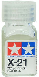 Tamiya Enamel: Tamiya X-21 Enamel 10ml Flat Base