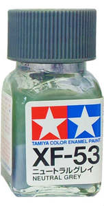 Tamiya Enamel: Tamiya XF-53 Enamel 10ml Flat Neutral Grey