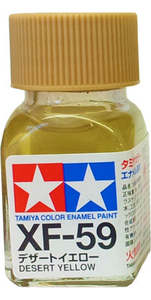 Tamiya Enamel: Tamiya XF-59 Enamel 10ml Flat Desert Yellow