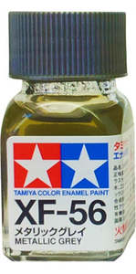Tamiya Enamel: Tamiya XF-56 Enamel 10ml Flat Metallic Grey