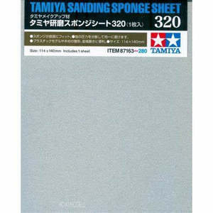Sand Paper: Tamiya Sanding Sponge Sheet 320 Grit