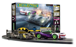 Slot Cars: Scalextric Spark Plug - Batman vs Joker Set
