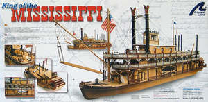 Wooden Boats: AL 1:80 Mississippi Paddle Steamer