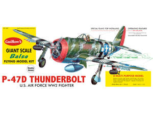 Rubber Powered Aircraft: Guillows P47D Thunderbolt