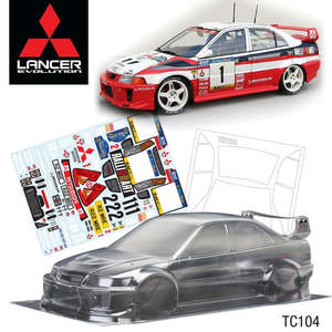 Team C 1/10 Mitsubishi LANCER EVOLUTION V WRC 190mm Ralliart Decal Sheet